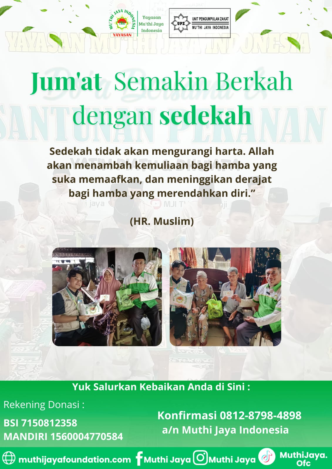 JUM'AT SEMAKIN BERKAH DENGAN SEDEKAH